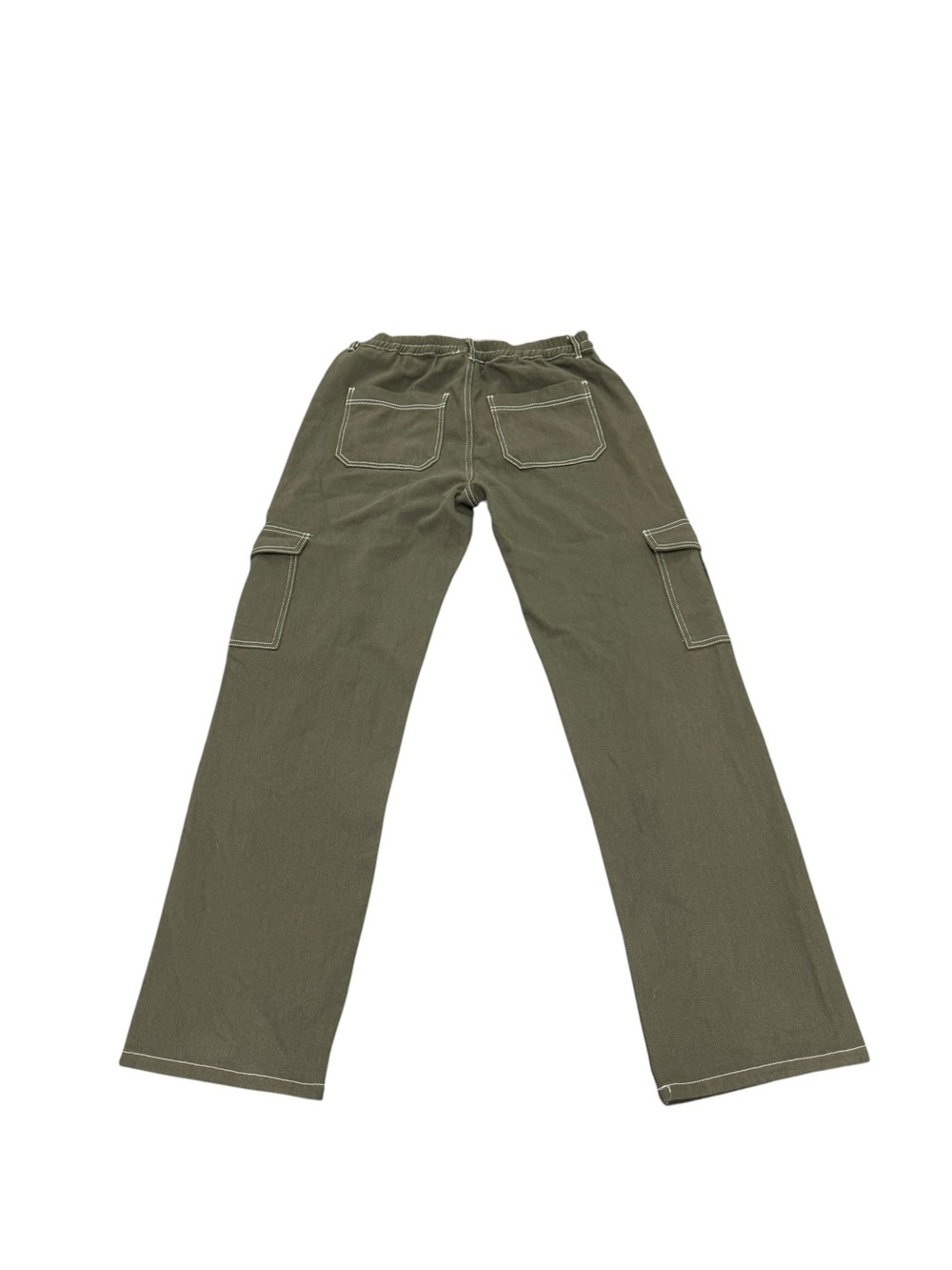 White Fox Keep On Moving Cargo Pants Khaki XL Wide Leg Utility NWT Womens - Picture 3 of 10